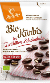 Bio Kürbis in Zartbitter-Schokolade bio